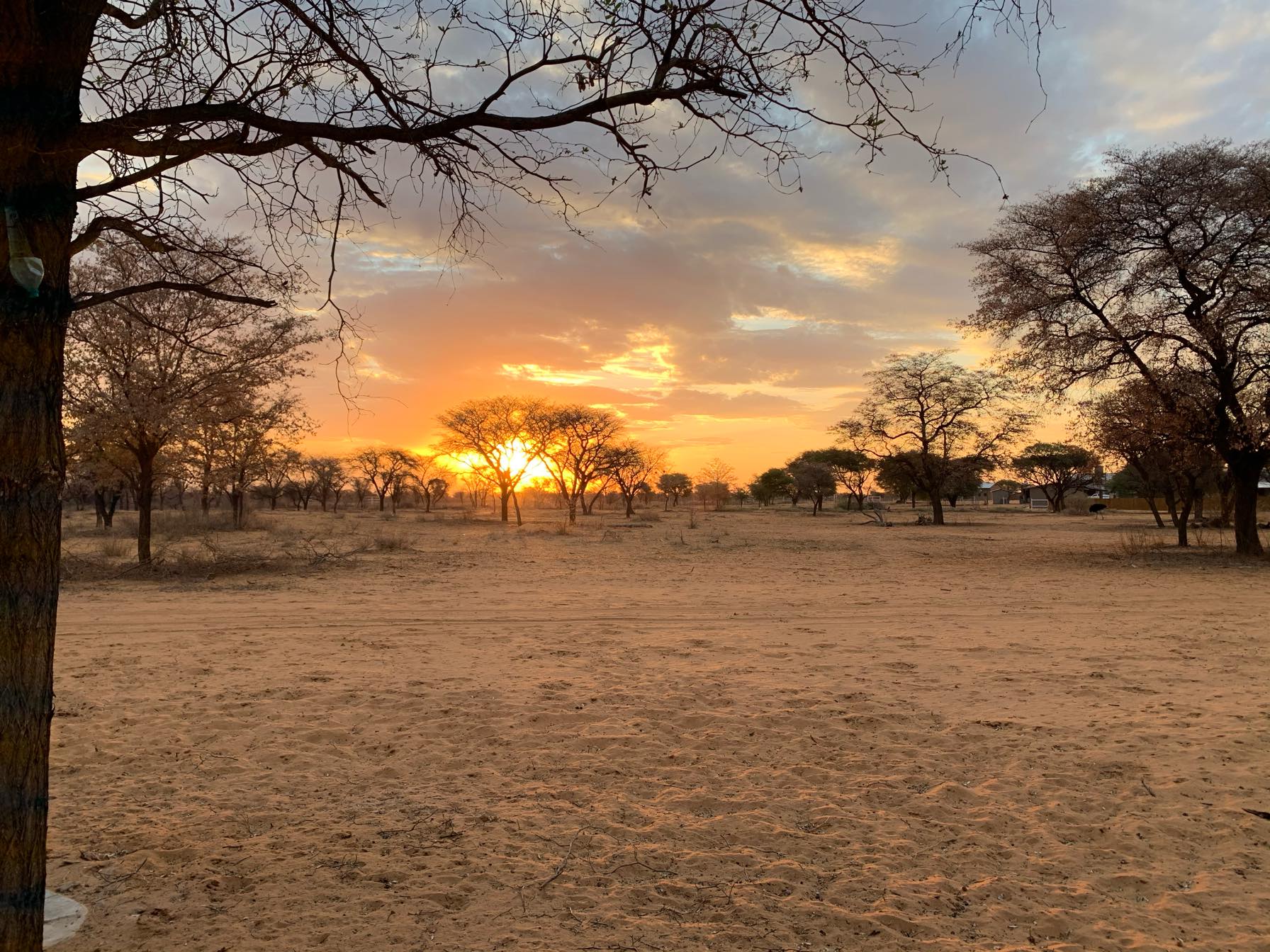 Sonnenuntergang in Namibia